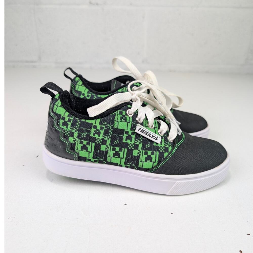 Heely's Minecraft Pro 20 Creeper Sneakers - Black/Green - Youth 2